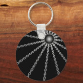 濃い鎖 キーホルダー (正面)