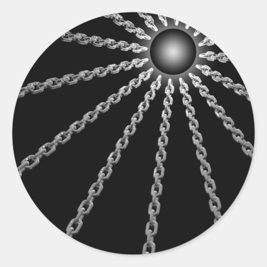 濃い鎖 ラウンドシール (正面)