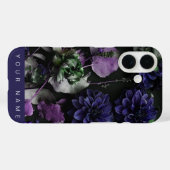 濃い開花ブルー Case-Mate iPhoneケース (裏面 (横))