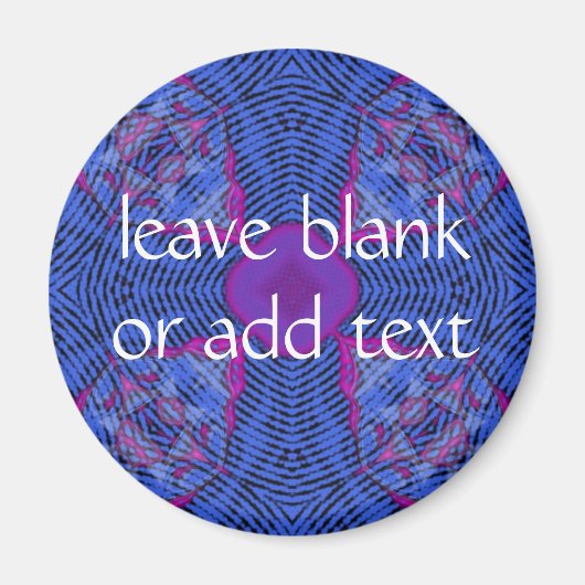 濃い青い十字 マグネット (正面)