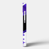濃い青かわいらしガーリー色パーソナライズされた Case-Mate iPhoneケース (裏面 / 左)