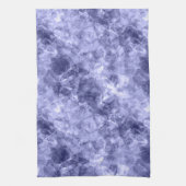 濃い青でくしゃくしゃになったテクスチャ キッチンタオル (縦)