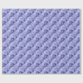 濃い青でくしゃくしゃになったテクスチャ ラッピングペーパー (フラット)