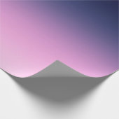 濃い青と淡いピンクのグラデーション ラッピングペーパー (角)