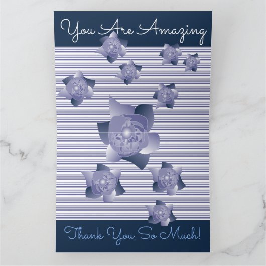 濃い青と淡い青 カード (内部)