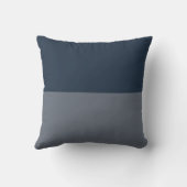 濃い青と灰色 クッション (裏面)