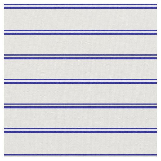 濃い青と白の線のパターン ファブリック (クローズアップ)