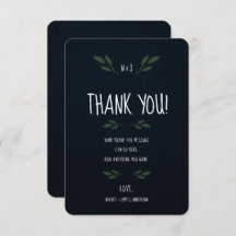 濃い青と緑の葉のグリーン リストラック お礼