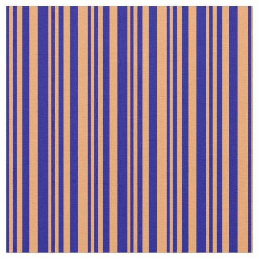 濃い青と茶色の色パターン ファブリック (クローズアップ)