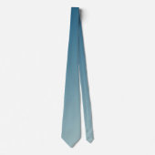 濃い青と薄い灰色のシアンのグラデーショグラデーションン ネクタイ (正面)