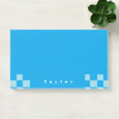 濃い青と薄い青の四角いブロックのパターン ポストイット (オフィス)