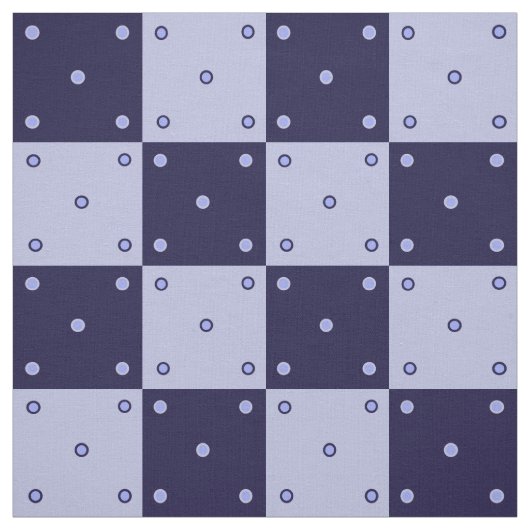 濃い青と薄い青の正方形 ファブリック (見本)