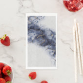 濃い青と金ゴールドの水色のインクマーク (インサイチュ)