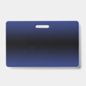 濃い青と黒がマスクの後ろにグラデーション笑顔でこんにちは バッジ (裏面)