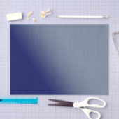 濃い青のグラデーション 薄葉紙 (クラフト)