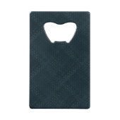 濃い青のチェック クレジットカード栓抜き (裏面)