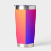 濃い青のトラベラーグラデーションの個人用設定 保温保冷タンブラー (右面)