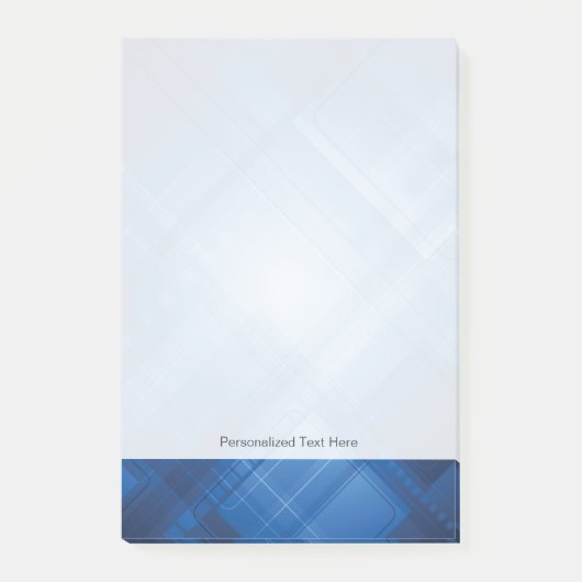 濃い青のハイテク背景 ポストイット (正面)