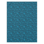 濃い青のバラ テーブルクロス (正面)