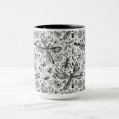 濃い青の上にブクブク虫 マグカップ (中央)