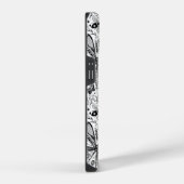 濃い青の上にブクブク虫 iPhoneケース (右側面)