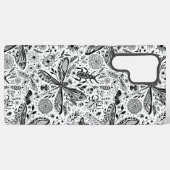 濃い青の上にブクブク虫 SAMSUNG GALAXYケース (裏面横)