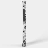 濃い青の上にブクブク虫 SAMSUNG GALAXYケース (右側面)