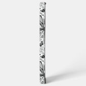 濃い青の上にブクブク虫 SAMSUNG GALAXYケース (左側面)