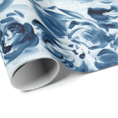 濃い青の包み紙 ラッピングペーパー (ロールコーナー)