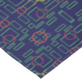濃い青の幾何学的テーブルクロス テーブルクロス (アングル)