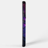 濃い青の抽象芸術 SAMSUNG GALAXYケース (右側面)