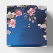 濃い青の散りばめられた花 フェイバーボックス (上部)