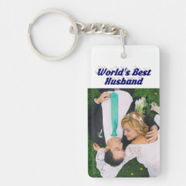 濃い青の文字 キーホルダー