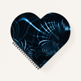 濃い青の曲がった鋭い爪またはトゲ ノートブック