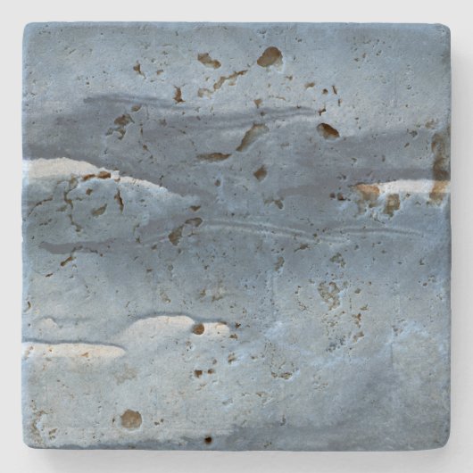 濃い青の水色 ストーンコースター (正面)