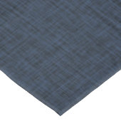 濃い青の灰色白のミラー付きストライプ網掛け テーブルクロス (アングル)