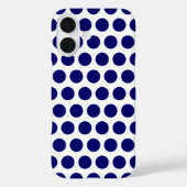 濃い青の点 Case-Mate iPhoneケース (裏面)