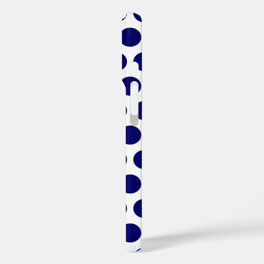 濃い青の点 Case-Mate iPhoneケース (裏面 / 左)