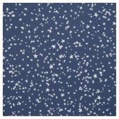 濃い青の白い星模様 ファブリック (見本)