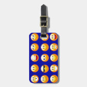 濃い青の絵文字 ラゲッジタグ (正面縦)