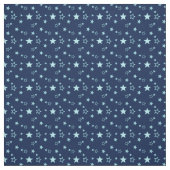 濃い青の背景パターン上の青い空の星 ファブリック (見本)