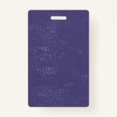 濃い青の背景ロゴのテンプレート社員 バッジ (裏面)