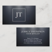 濃い青の背景(照明) 名刺 (正面/裏面)