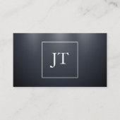 濃い青の背景(照明) 名刺 (正面)