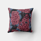 濃い青の赤い薄紫 クッション (裏面)