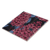 濃い青の赤い薄紫 タイル (側面)