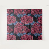 濃い青の赤い薄紫 タペストリー (正面(横))