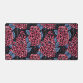 濃い青の赤い薄紫 デスクマット (正面)