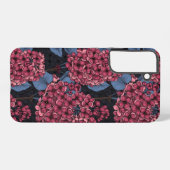 濃い青の赤い薄紫 SAMSUNG GALAXYケース (裏面横)