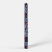 濃い青の赤い薄紫 SAMSUNG GALAXYケース (右側面)